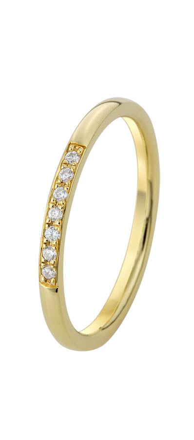 530124-3114-046 | Memoirering <br>Freilassing 530124 333 Gelbgold, s.Zirkonia<br>∅ Stein 1,4 mm <br>100% Made in Germany   486.- EUR   