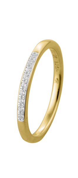 530125-3114-046 | Memoirering <br>Freilassing 530125 333 Gelbgold, s.Zirkonia<br>∅ Stein 1,4 mm <br>100% Made in Germany   536.- EUR   