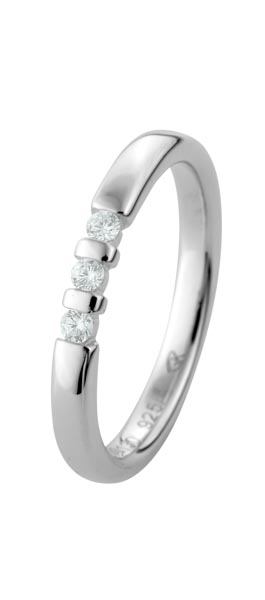 530130-Y520-001 | Memoirering Freilassing 530130 600 Platin, Brillant 0,090 ct H-SI∅ Stein 2,0 mm 100% Made in Germany   762.- EUR   
